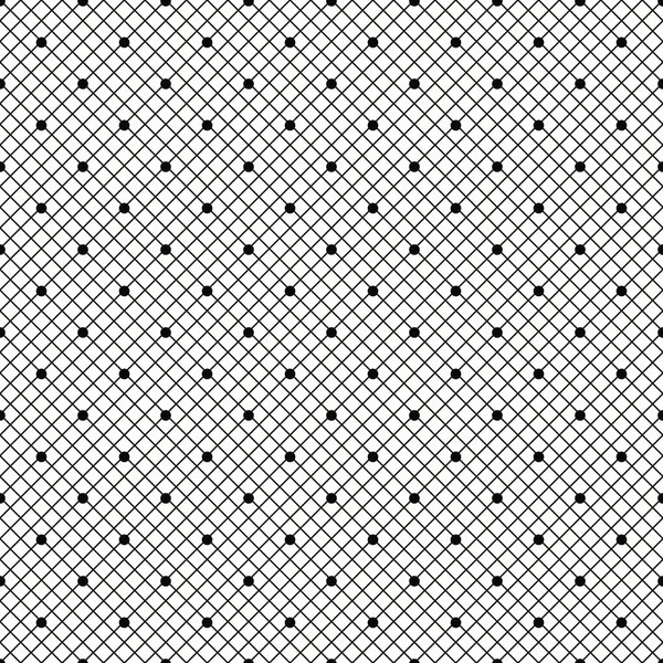  Beyaz zemin üzerine siyah noktalı peçe seamless modeli. Vektör çizim.