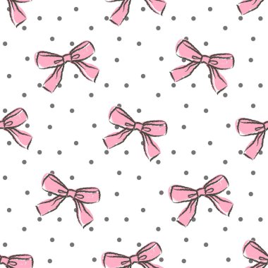 Güzel el ile şirin seamless modeli yay çizilir. 