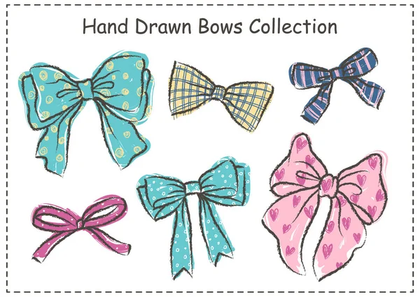 Güzel grafik yay kümesi. Çizilen yay koleksiyonu el.