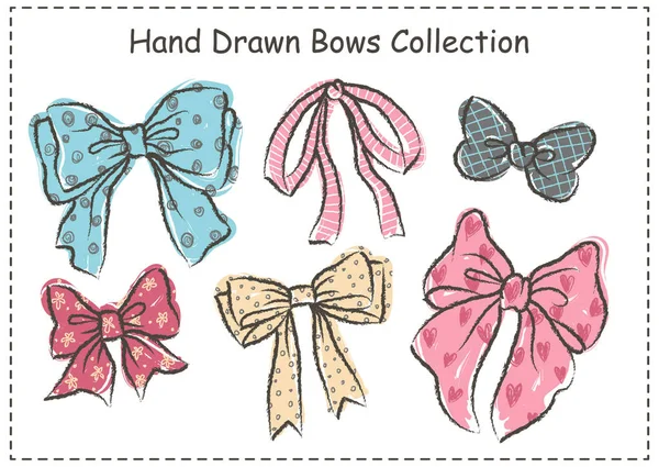 Güzel grafik yay kümesi. Çizilen yay koleksiyonu el.