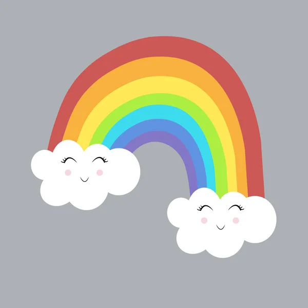 Ster Zon Wolk Regenboog Illustratie Vector Kwekerij — Stockfoto