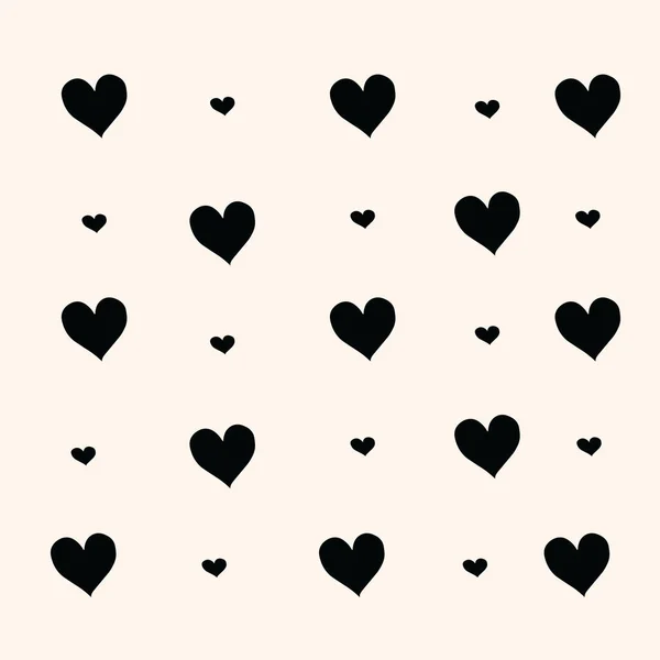 Amor Corazón Patrón Ilustración Vector Tarjeta San Valentín — Foto de Stock
