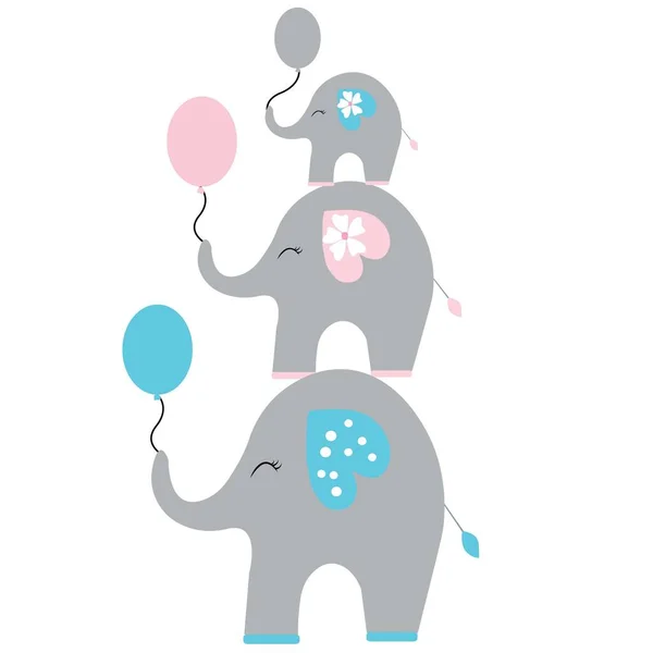 cute elephant illustration vector nursery decor