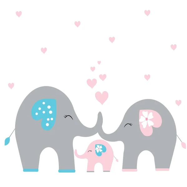 Lindo Elefante Ilustración Vector Guardería Decoración — Foto de Stock