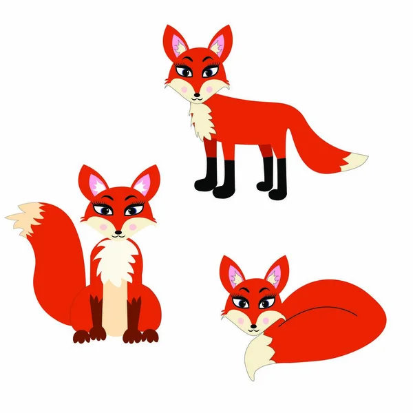 cute fox illustration nursery decor vector design