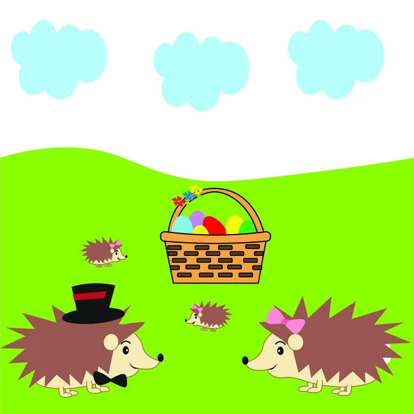 cute hedgehog illustration  nursery decor