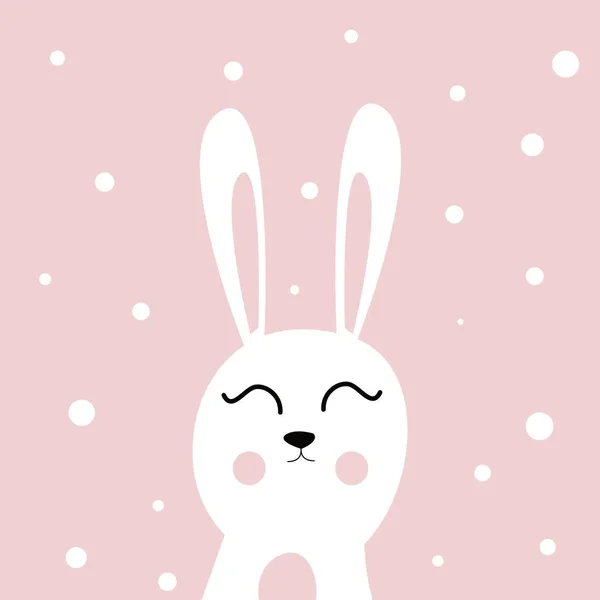 Niedlichen Kaninchen Hasen Illustration — Stockfoto