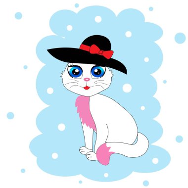 Şirin kedi resimli poster bebek odası dekoru