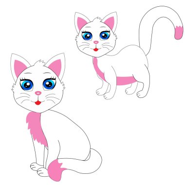 Şirin kedi resimli poster bebek odası dekoru