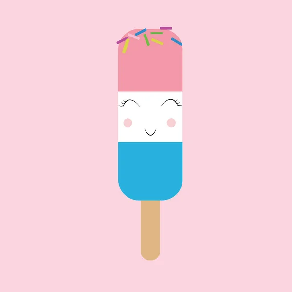 Bunte Eis Illustration — Stockfoto