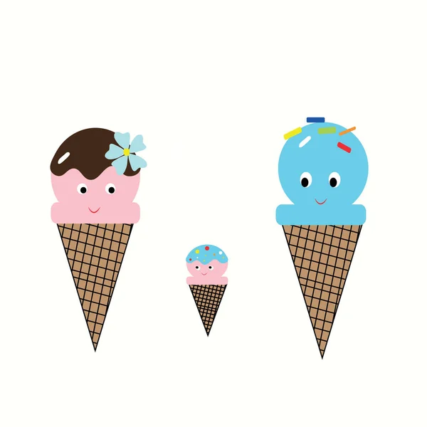 Illustrazione Colorata Del Gelato — Foto Stock