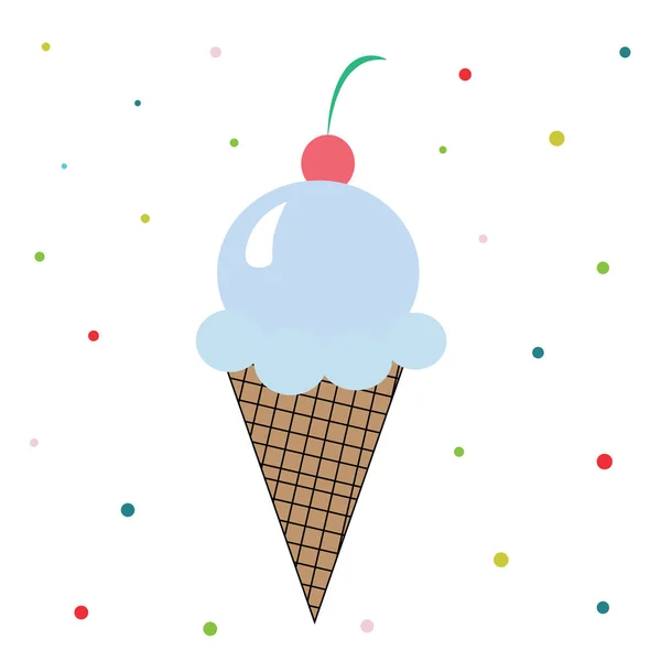 Bunte Eis Illustration — Stockfoto