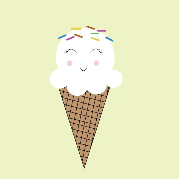 Bunte Eis Illustration — Stockfoto