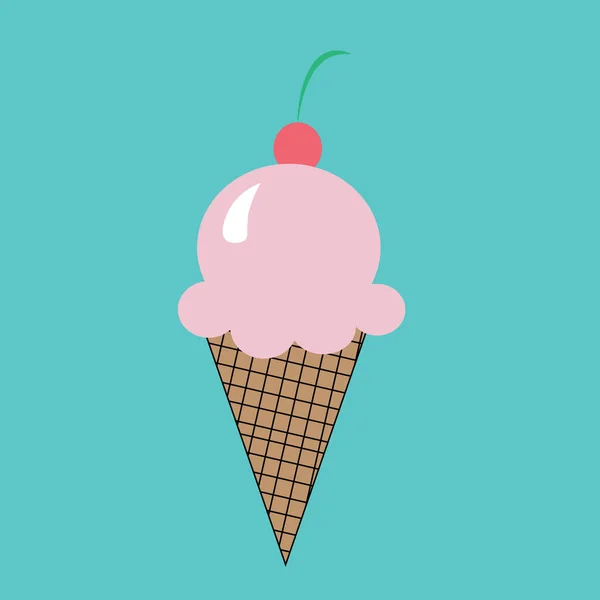 Illustration Crème Glacée Colorée — Photo