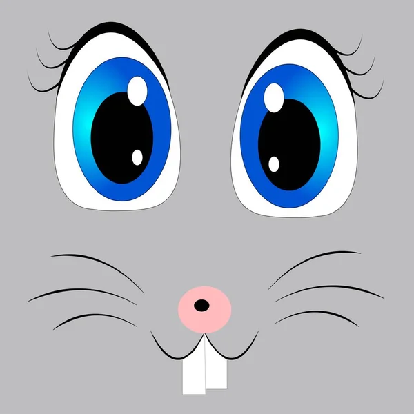 Милая Иллюстрация Пасхального Кролика — стоковое фото