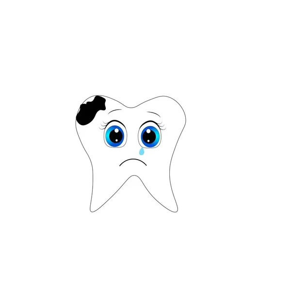 Cute Tooth Illustration Dental Poster — Stockfoto