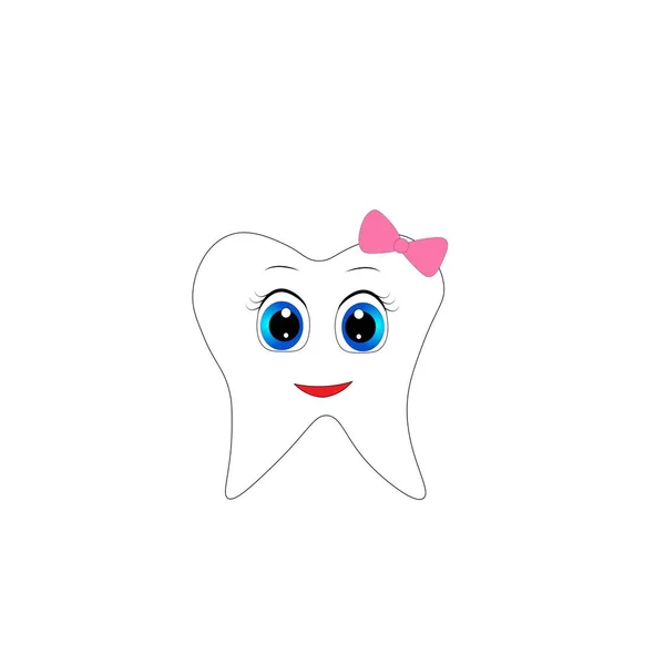 Cute Tooth Illustration Dental Poster — Stock Photo, Image