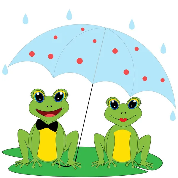 Cute Frog Illustration Nursery Decor — Stock Photo, Image