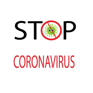 Coronavirus covid 19 çizim vektörünü durdur