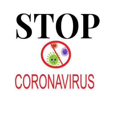 Coronavirus covid 19 çizim vektörünü durdur