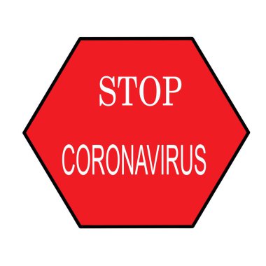 Coronavirus covid 19 çizim vektörünü durdur