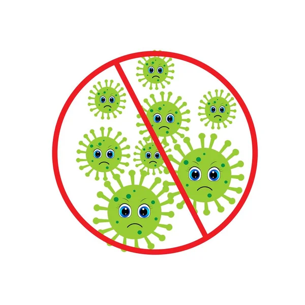 Stop Coronavirus Covid Illustratie Vector — Stockfoto