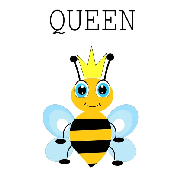 Cute Bee Illustration Nursery Decor — Stock Photo, Image
