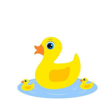 Şirin ördek çizimi bebek odası dekoru