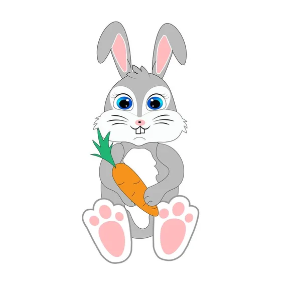 Osterhase Kaninchen Cartoon Illustration — Stockfoto