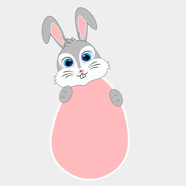 Osterhase Kaninchen Cartoon Illustration — Stockfoto