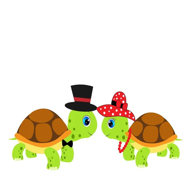 cute turtle cartoon illustration