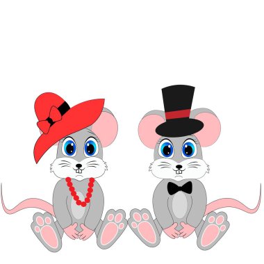 şirin fare çizgi film karakteri çizimi 