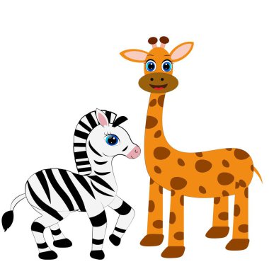 Şirin zebra çizgi film çizim çocuk odası