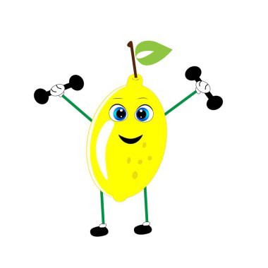 taze limon meyvesi çizimi