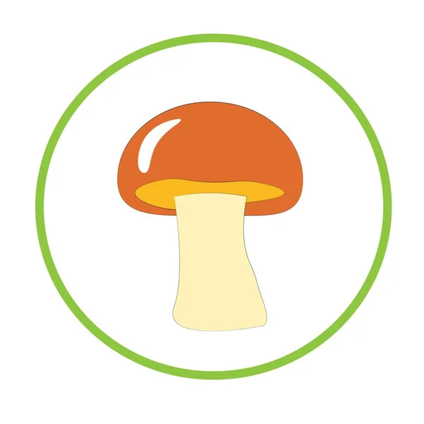 Ilustração Cogumelo Vegetal Saudável Orgânico — Fotografia de Stock