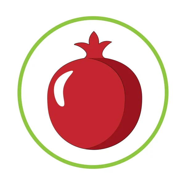 Pomegranate Abacaxi Ilustração Frutos Biológicos — Fotografia de Stock