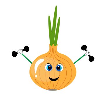 Biyolojik soğan çizimi. Doğal vejetaryen sebze