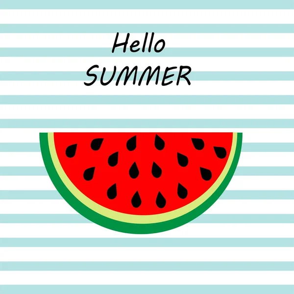 Doce Melancia Fresca Ilustração Padrão Fruta Verão — Fotografia de Stock