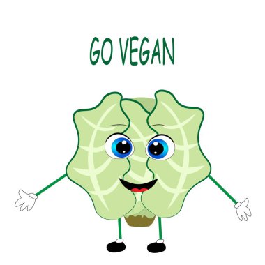 Yeşil sebzenin Buzdağı Marul Vektörü çizimi