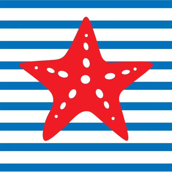 Estrella Mar Estrella Mar Patrón Colorido Ilustración — Foto de Stock