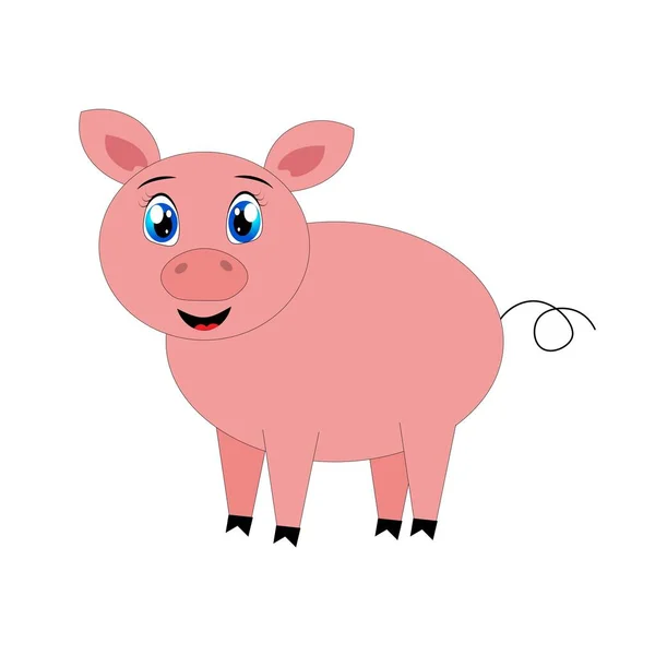 Pig cartoon  illustration, farm animal