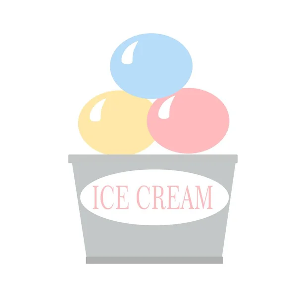 Juicy Tasty Ice Cream Illustration Colorful — Stock Photo, Image