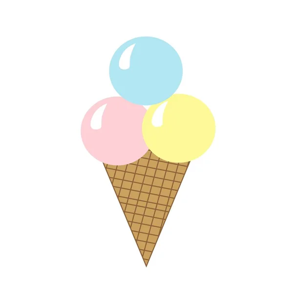 Juicy Tasty Ice Cream Illustration Colorful — Stock Photo, Image