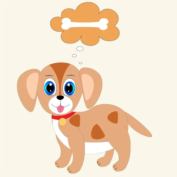 Huisdier Hond Illustratie Cartoon Karakter — Stockfoto