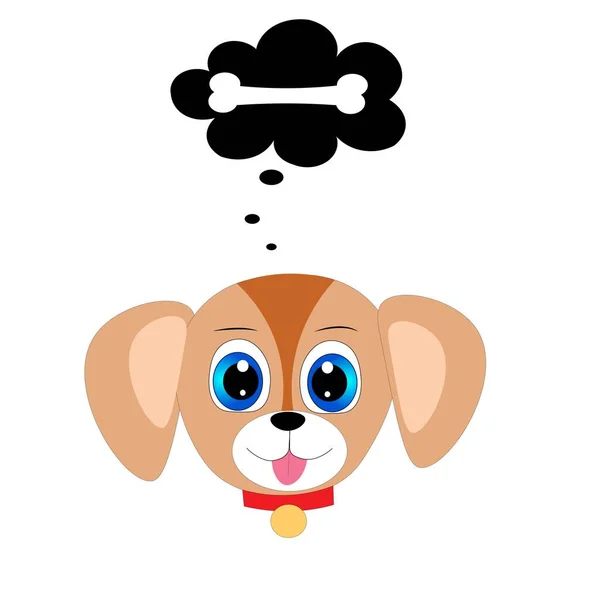 Huisdier Hond Illustratie Cartoon Karakter — Stockfoto