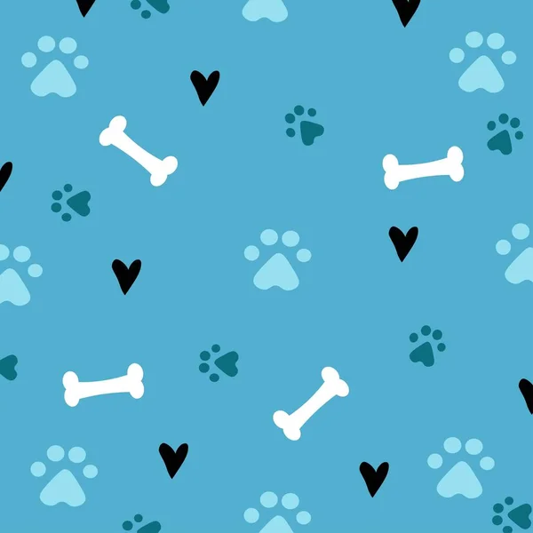 cute dog pattern illustration, colorful