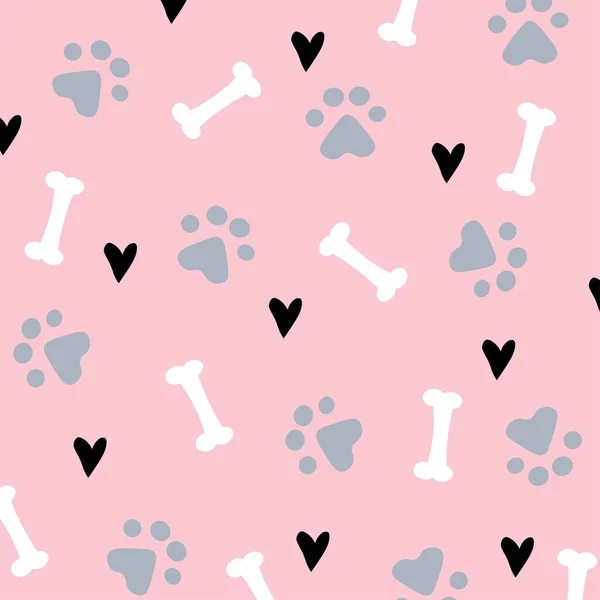 Schattig Hond Patroon Illustratie Kleurrijk — Stockfoto