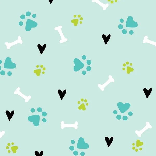 cute dog pattern illustration, colorful