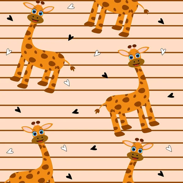 Giraffe Huidpatroon Design Illustratie — Stockfoto