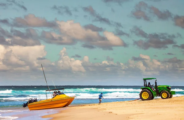 Deep-sea fishing at iSimangaliso-Wetland-Park South Africa 2016 — Stock Photo, Image